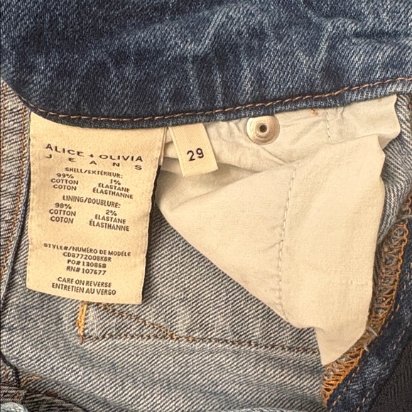 Alice + Olivia Trish Wide Leg Jeans - Picture 9 of 11